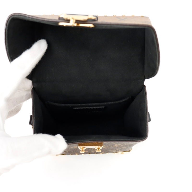 ルイヴィトン ショルダーバッグ モノグラム・リバース カメラボックス LOUIS VUITTON 2wayハンドバッグ ブラック 黒
