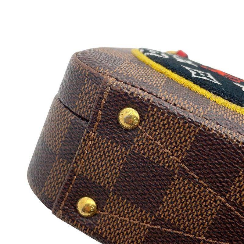 ルイヴィトン ハンドバッグ ダミエ・エベヌ LVストーリーズ・ボックス N40048 ヴィトン 2wayショルダー パッチワーク