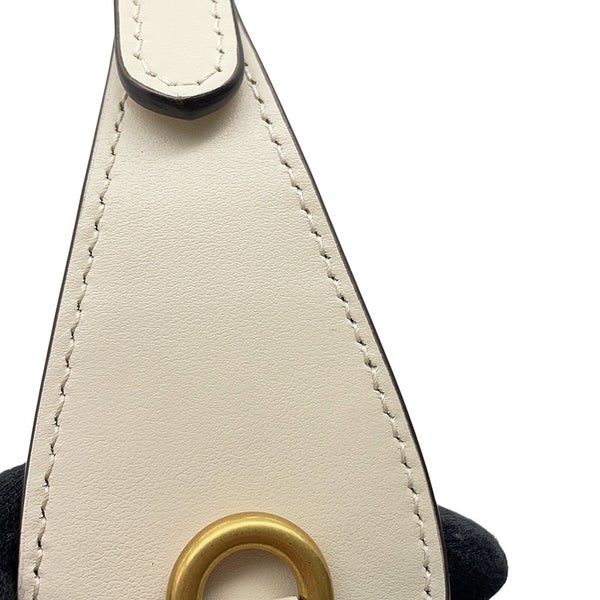 グッチ ハンドバッグ GGマーモント ハーフムーン シェブロン キルティング 699514 GUCCI バッグ ワンショルダー 白
