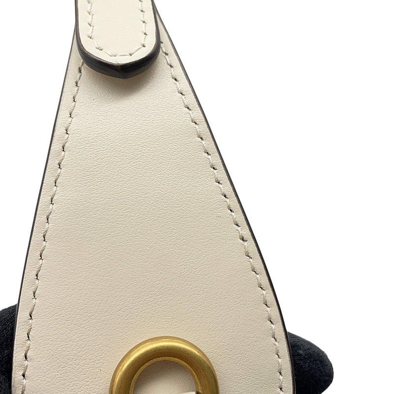 グッチ ハンドバッグ GGマーモント ハーフムーン シェブロン キルティング 699514 GUCCI バッグ ワンショルダー 白