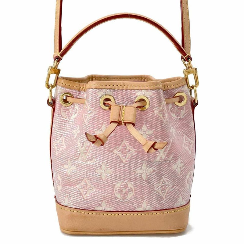 ルイヴィトン ハンドバッグ モノグラム・ジャガード ナノ・ノエ M82427 LOUIS VUITTON 2wayショルダーバッグ