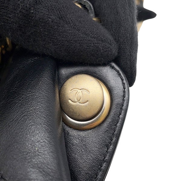シャネル リュック シャネル22 スモール シャイニーカーフスキン AS3859 CHANEL バックパック バッグ 黒