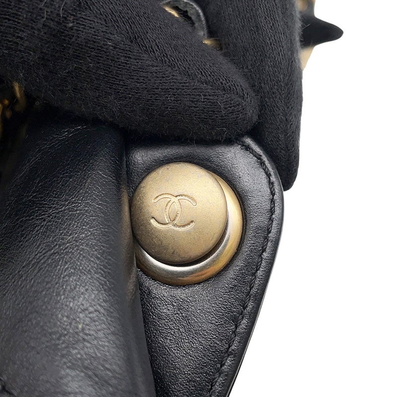 シャネル リュック シャネル22 スモール シャイニーカーフスキン AS3859 CHANEL バックパック バッグ 黒