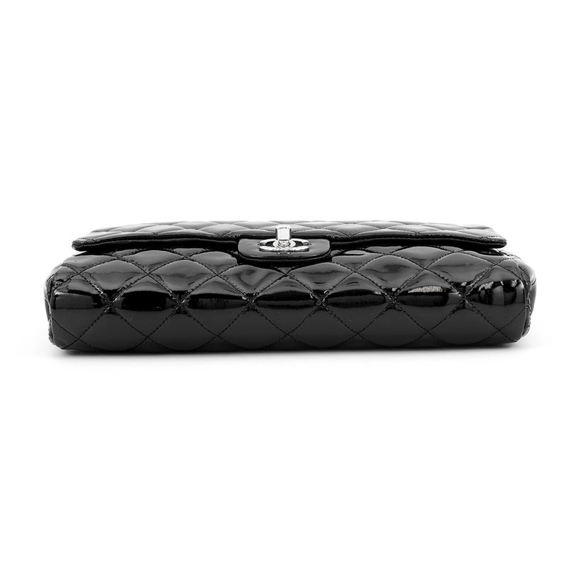 シャネル チェーンショルダーバッグ マトラッセ ココマーク パテント A65051 CHANEL バッグ 黒