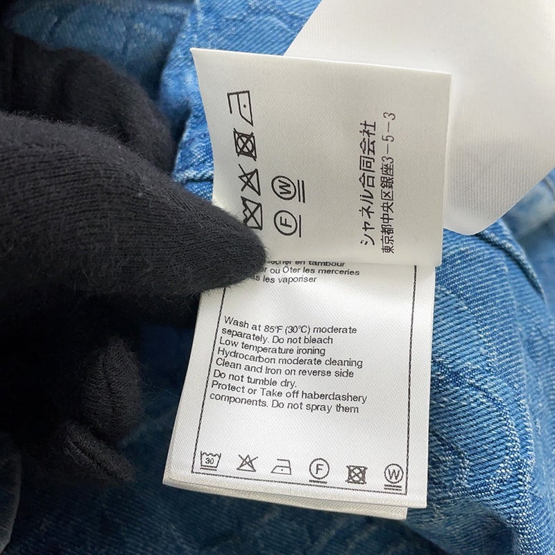 シャネル ベスト デニム カメリア コットン レディースサイズ36 P74492 CHANEL アウター