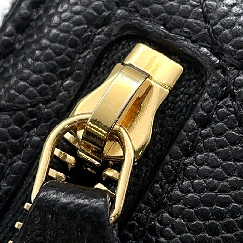 シャネル 二つ折り財布 マトラッセ ラウンドジップウォレット ココマーク キャビアスキン AP5016 CHANEL 財布 黒