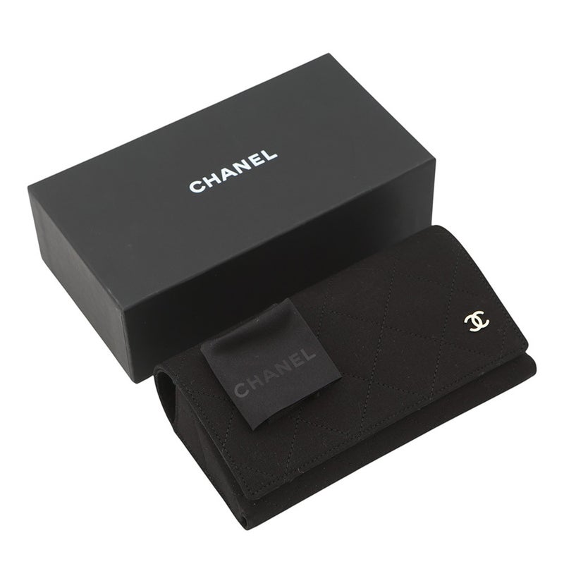 シャネル  アイウェア メガネ バタフライ シェイプ ココマーク ブルーライトカット グラス A75342 CHANEL 黒