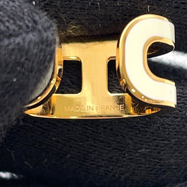 エルメス イヤーカフ ポップH ポップアッシュ ホワイト/ゴールド金具 HERMES アクセサリー 白