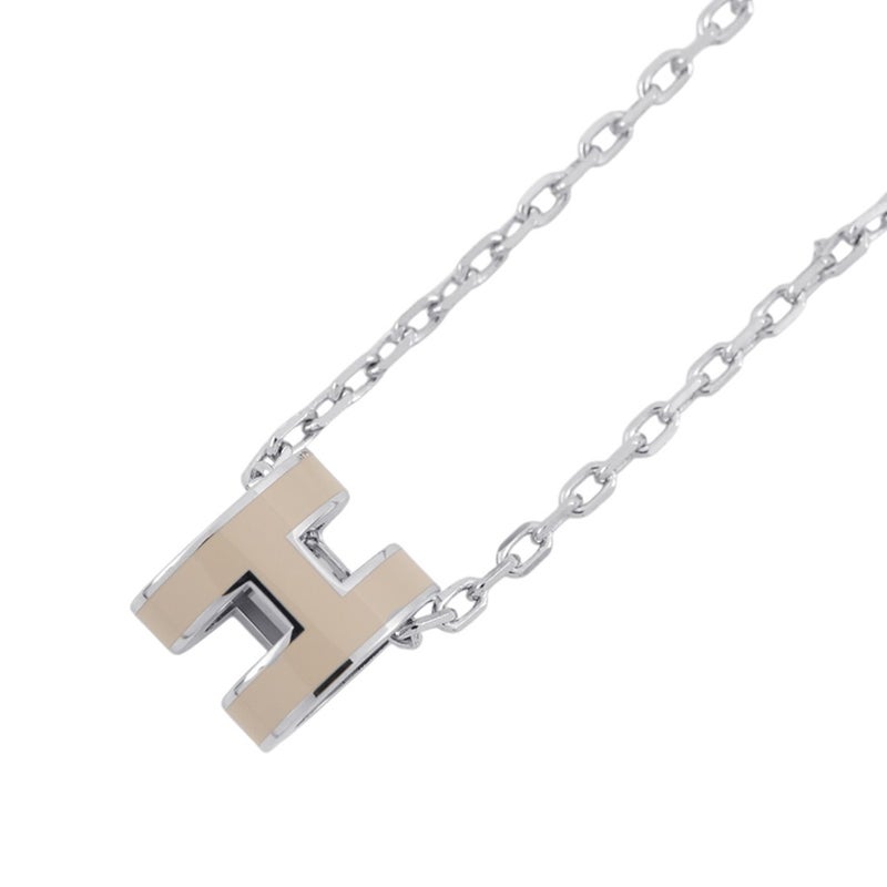エルメス ネックレス ミニ・ポップアッシュ マロングラッセ/シルバー金具 HERMES アクセサリー ポップH