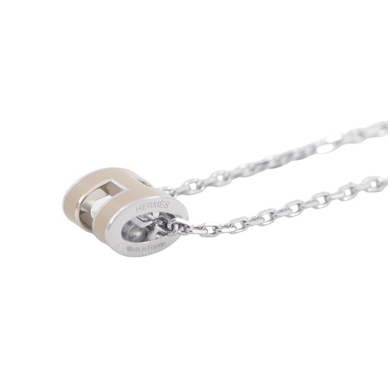 エルメス ネックレス ミニ・ポップアッシュ マロングラッセ/シルバー金具 HERMES アクセサリー ポップH