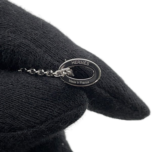 エルメス ネックレス ミニ・ポップアッシュ マロングラッセ/シルバー金具 HERMES アクセサリー ポップH