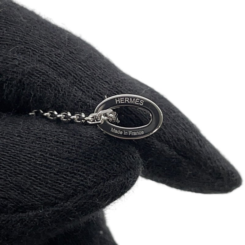 エルメス ネックレス ミニ・ポップアッシュ マロングラッセ/シルバー金具 HERMES アクセサリー ポップH