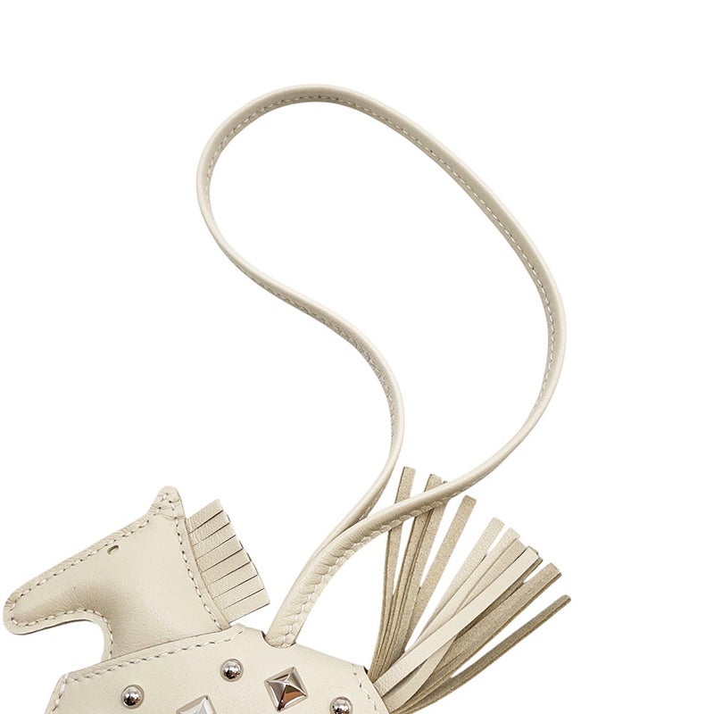 エルメス バッグチャーム ロデオPM ロベオ ロック クレ/シルバー金具 ラムスキン/スイフト K刻印 HERMES