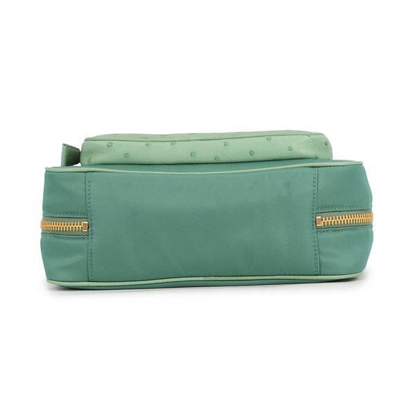 プラダ ハンドバッグ Re-Nylon ナイロン/オーストリッチ 1BB106 PRADA バッグ 2wayショルダーバッグ