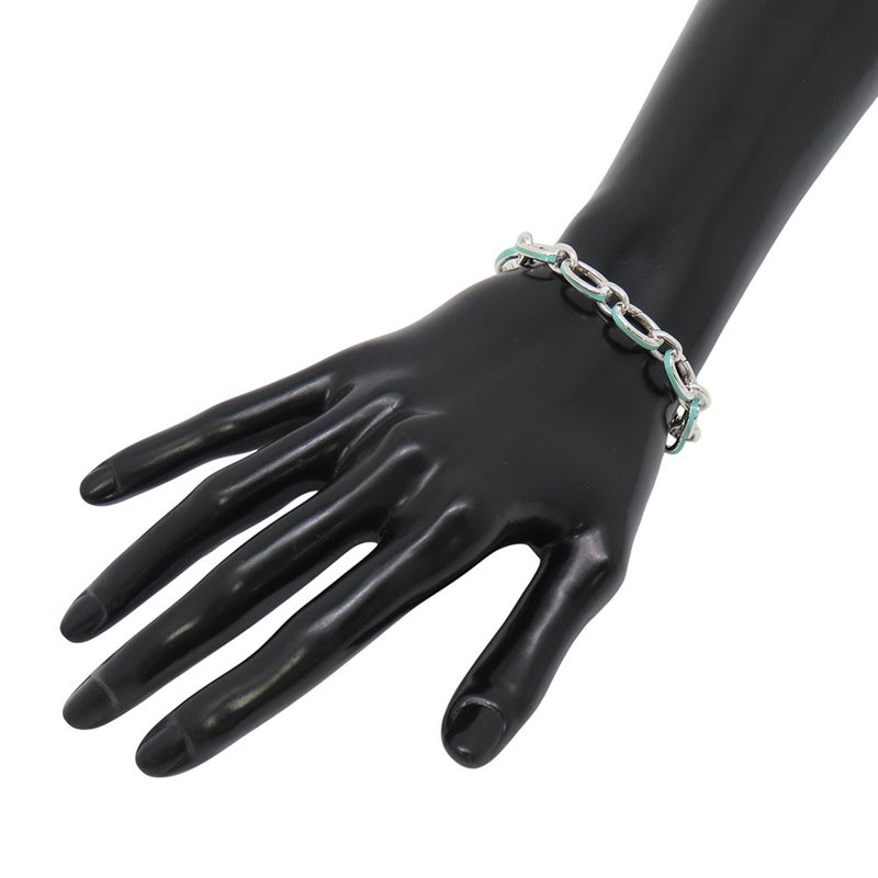 ティファニー ブレスレット クラスピングリンク SV925シルバー/ティファニーブルーエナメル Tiffany&Co.