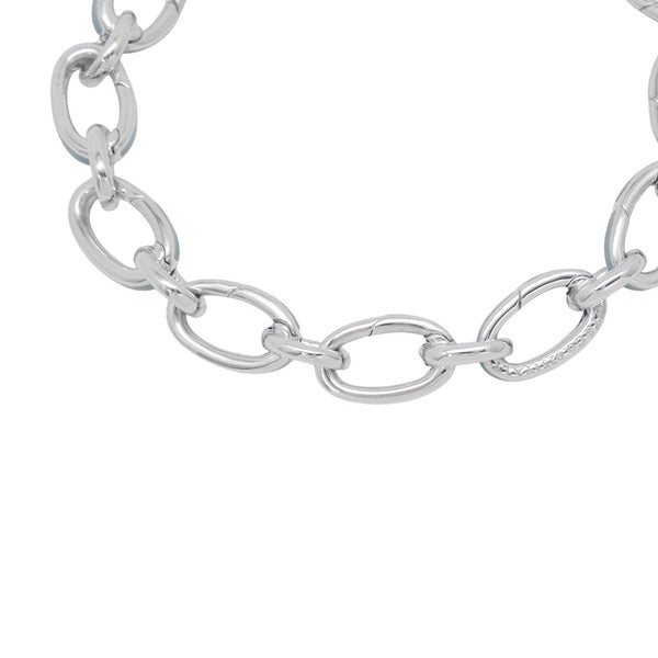 ティファニー ブレスレット クラスピングリンク SV925シルバー/ティファニーブルーエナメル Tiffany&Co.