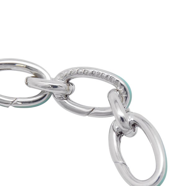 ティファニー ブレスレット クラスピングリンク SV925シルバー/ティファニーブルーエナメル Tiffany&Co.