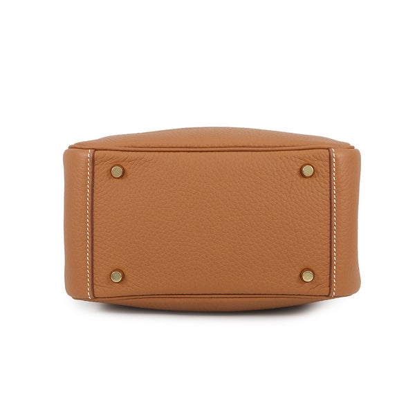 エルメス ハンドバッグ リンディ ミニ ゴールド/ゴールド金具 トリヨンクレマンス K刻印 HERMES バッグ 2wayショルダーバッグ