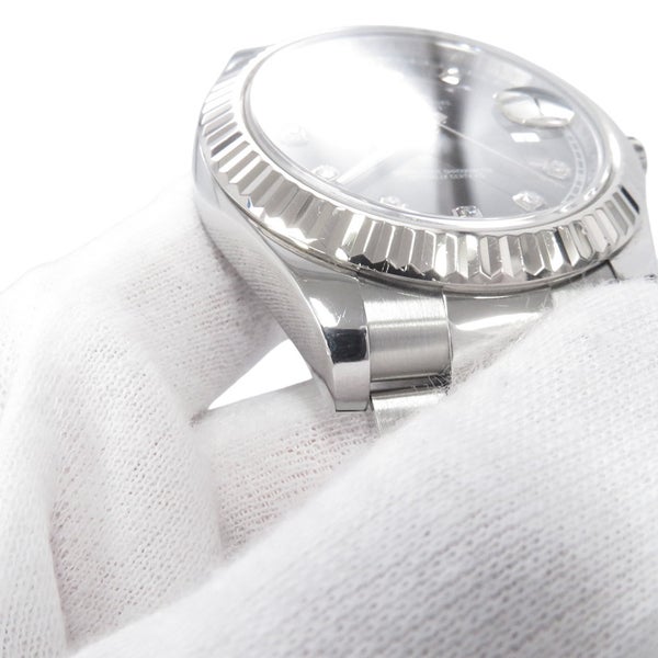 ロレックス デイトジャスト2 ランダムシリアル ルーレット 116334 ROLEX 腕時計 グレー文字盤 10PD