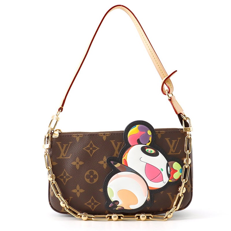 ルイヴィトン ハンドバッグ モノグラム・パンダ LV × TM ポシェット・アクセソワール M13440 ヴィトン 村上隆