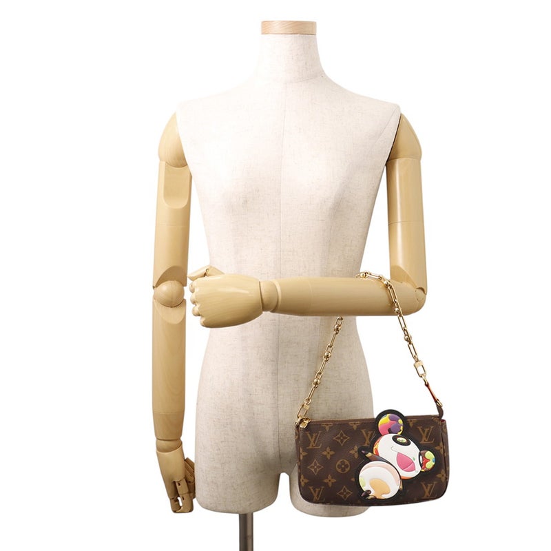 ルイヴィトン ハンドバッグ モノグラム・パンダ LV × TM ポシェット・アクセソワール M13440 ヴィトン 村上隆