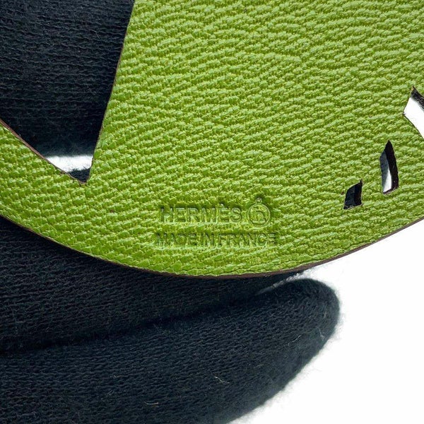 エルメス バッグチャーム プティアッシュ ハチドリ ビスキュイ/ヴェールユッカ トゴ/シェブルミゾル/シルク