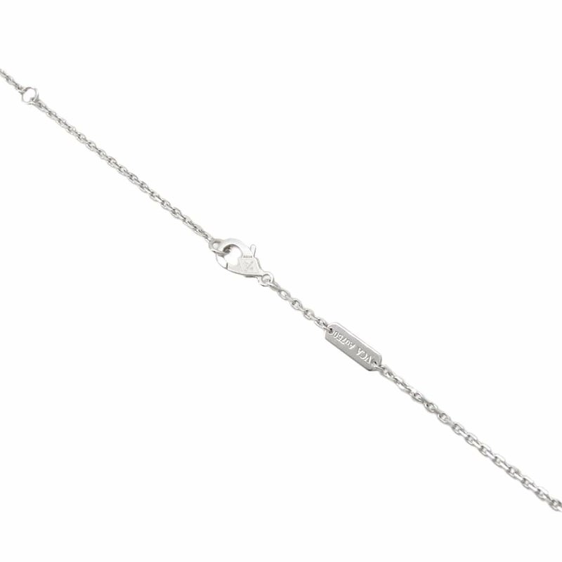 ヴァンクリーフ&アーペル ネックレス ヴィンテージアルハンブラ K18WG マザーオブパール VCARF48700