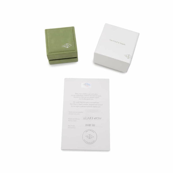 ヴァンクリーフ&アーペル ネックレス ヴィンテージアルハンブラ K18WG マザーオブパール VCARF48700