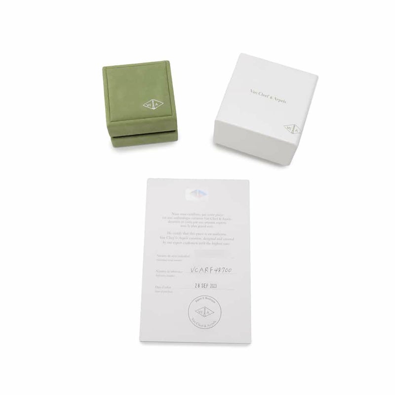 ヴァンクリーフ&アーペル ネックレス ヴィンテージアルハンブラ K18WG マザーオブパール VCARF48700