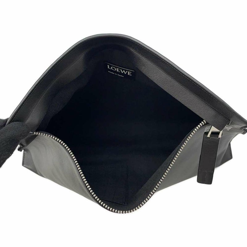 ロエベ クラッチバッグ アナグラム レッド レザー LOEWE バッグ 黒