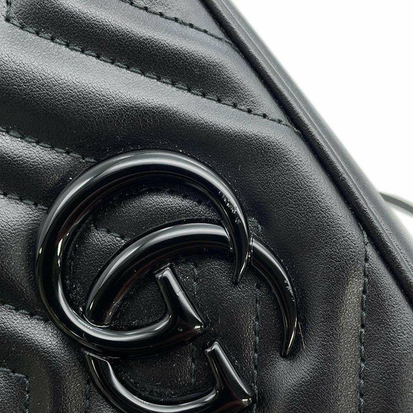グッチ チェーンショルダーバッグ GGマーモント キルティング スモール 447632 GUCCI バッグ チェーンショルダー 黒