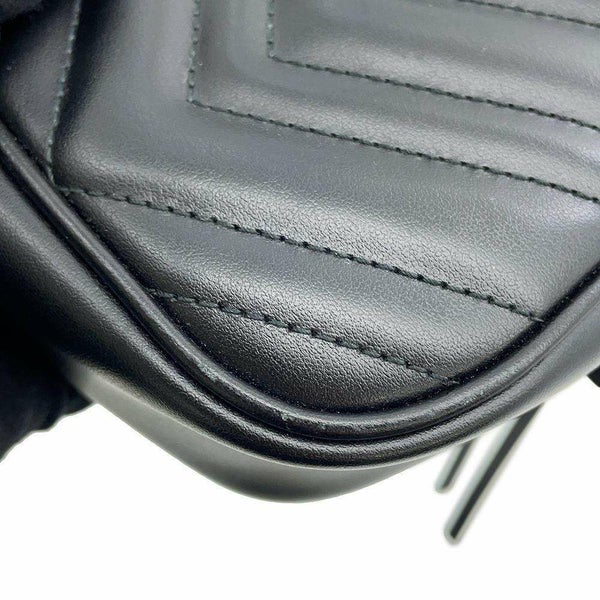 グッチ チェーンショルダーバッグ GGマーモント キルティング スモール 447632 GUCCI バッグ チェーンショルダー 黒