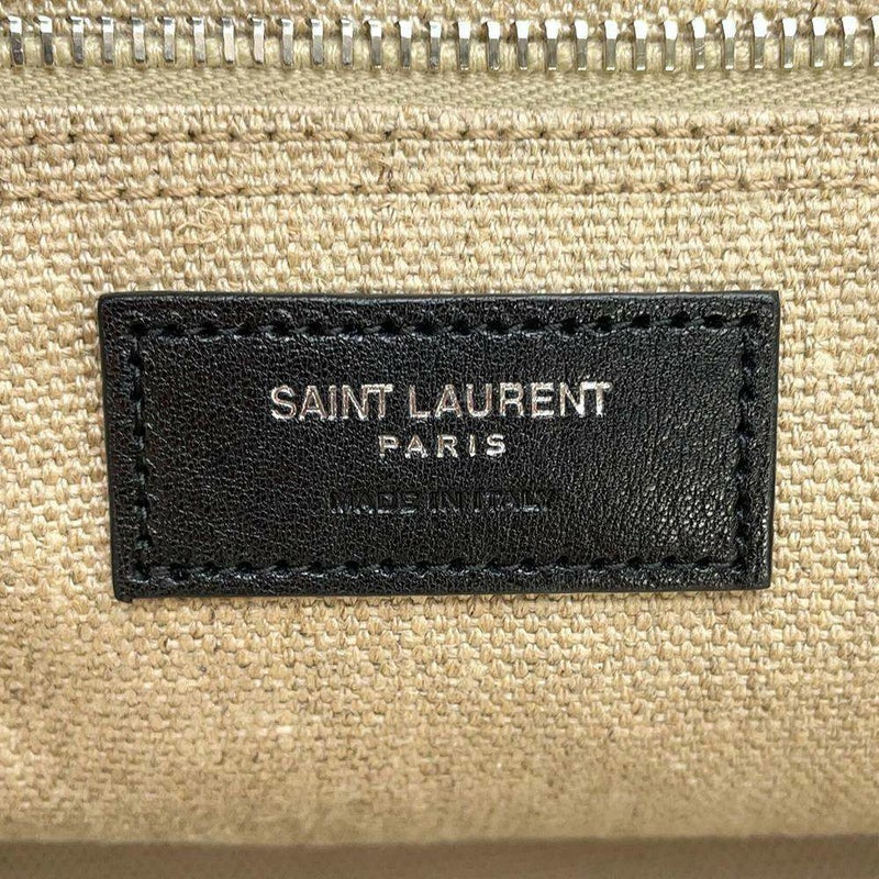 サンローラン トートバッグ リヴ ゴーシュキャンバス レザー スモール 617481 SAINT LAURENT PARIS バッグ