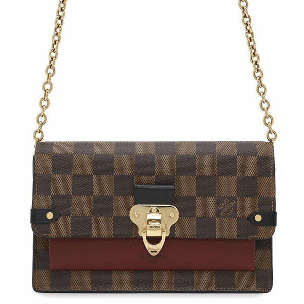 ルイヴィトン チェーンウォレット ダミエ・エベヌ ポルトフォイユ・ヴァヴァン チェーン N60222 LOUIS VUITTON 財布 クラッチ