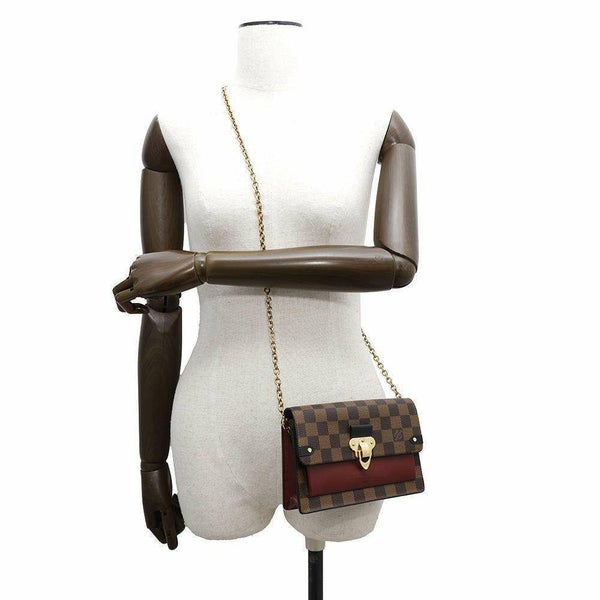 ルイヴィトン チェーンウォレット ダミエ・エベヌ ポルトフォイユ・ヴァヴァン チェーン N60222 LOUIS VUITTON 財布 クラッチ