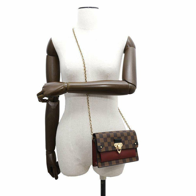 ルイヴィトン チェーンウォレット ダミエ・エベヌ ポルトフォイユ・ヴァヴァン チェーン N60222 LOUIS VUITTON 財布 クラッチ