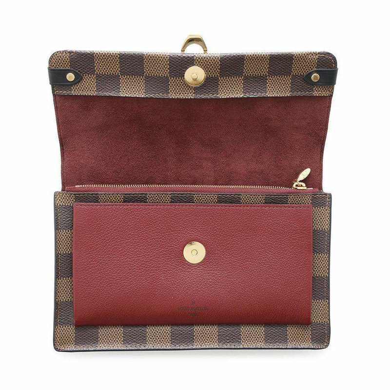 ルイヴィトン チェーンウォレット ダミエ・エベヌ ポルトフォイユ・ヴァヴァン チェーン N60222 LOUIS VUITTON 財布 クラッチ