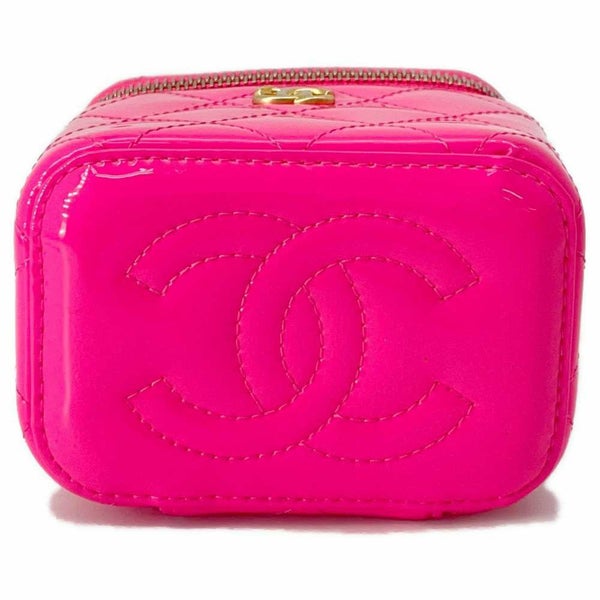 シャネル チェーンショルダーバッグ ココマーク マトラッセ ココボール バニティバッグ スモール AP1447 CHANEL