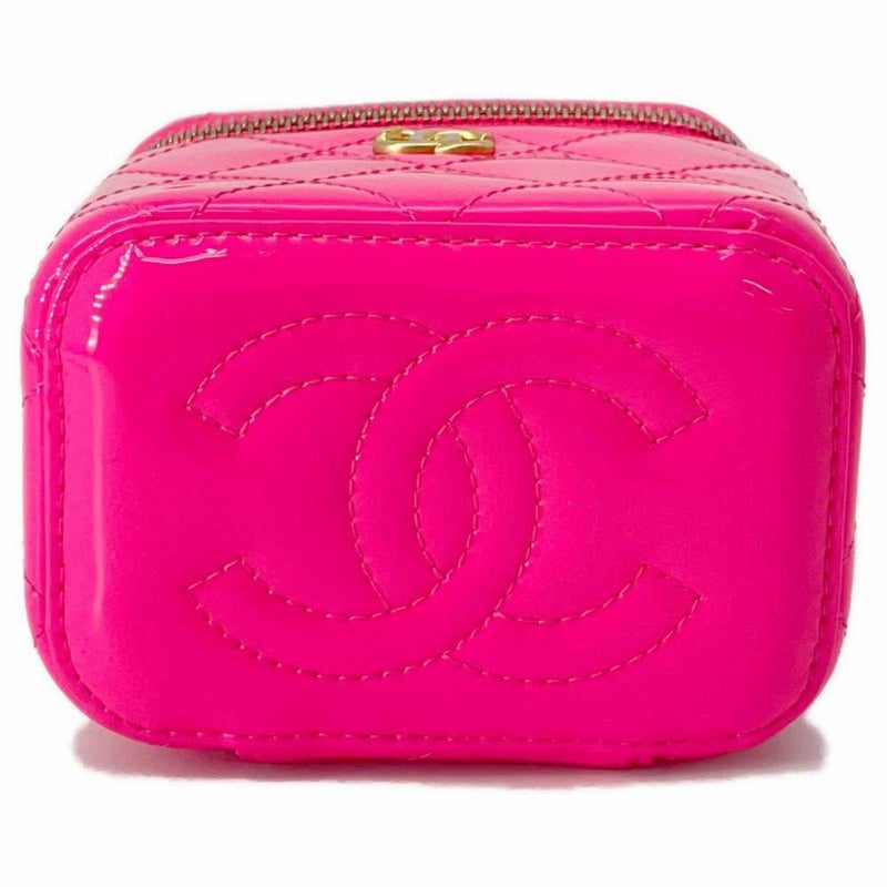 シャネル チェーンショルダーバッグ ココマーク マトラッセ ココボール バニティバッグ スモール AP1447 CHANEL