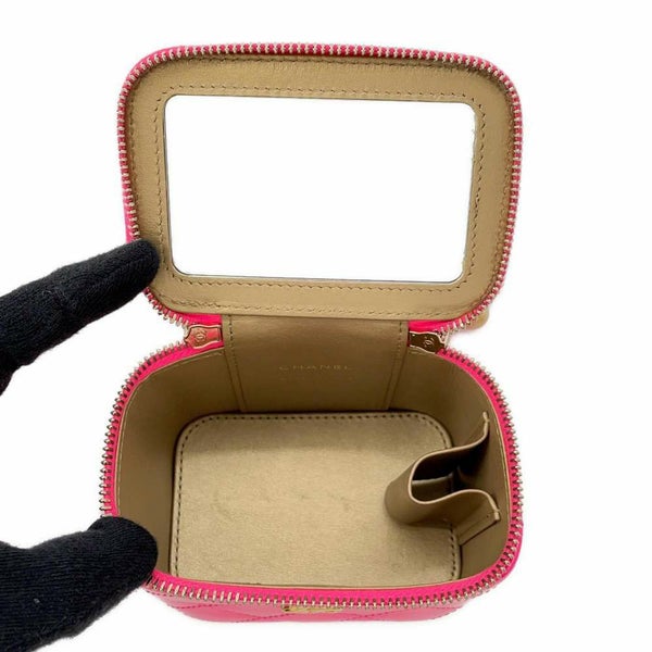 シャネル チェーンショルダーバッグ ココマーク マトラッセ ココボール バニティバッグ スモール AP1447 CHANEL