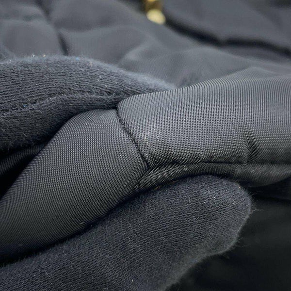 プラダ ハンドバッグ ロゴ キルティング リボン ナイロン  BN1604 PRADA 2wayショルダーバッグ 黒