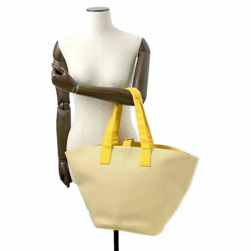 エルメス トートバッグ パニエドプラージュPM ジョーヌソレイユ/シルバー金具 キャンバス HERMES バッグ