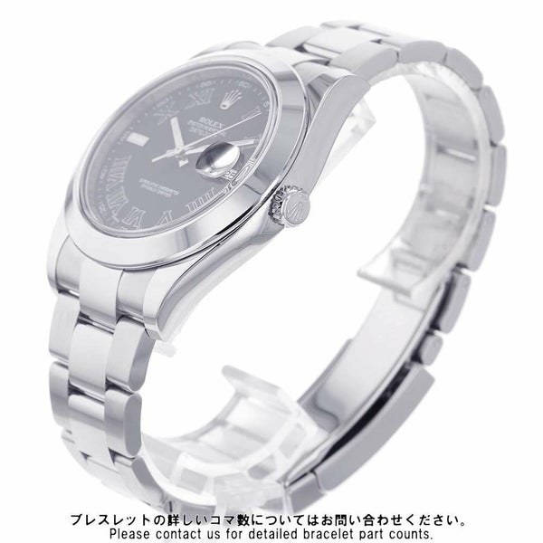 ロレックス デイトジャスト2 116300 ブラック(グレー)ローマン文字盤