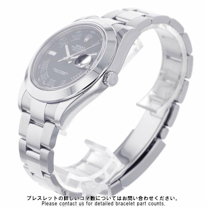 ロレックス デイトジャスト2 116300 ブラック(グレー)ローマン文字盤
