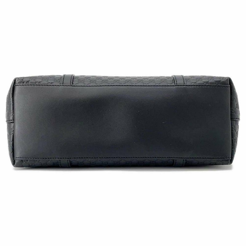 グッチ トートバッグ マイクログッチシマ レザー 449656 GUCCI 2wayショルダーバッグ 黒 アウトレット品
