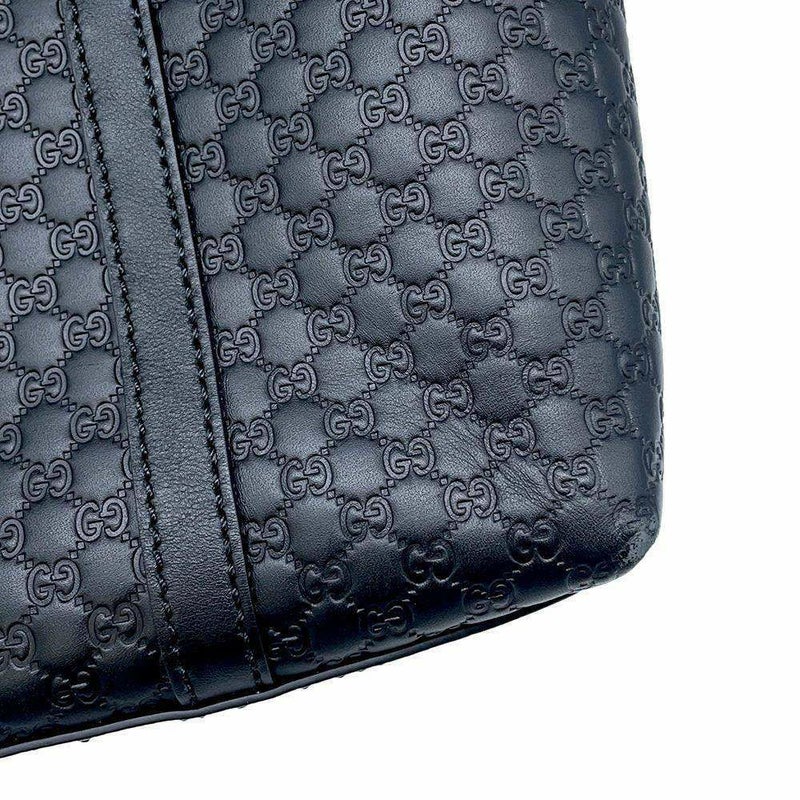 グッチ トートバッグ マイクログッチシマ レザー 449656 GUCCI 2wayショルダーバッグ 黒 アウトレット品