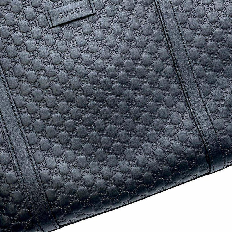 グッチ トートバッグ マイクログッチシマ レザー 449656 GUCCI 2wayショルダーバッグ 黒 アウトレット品