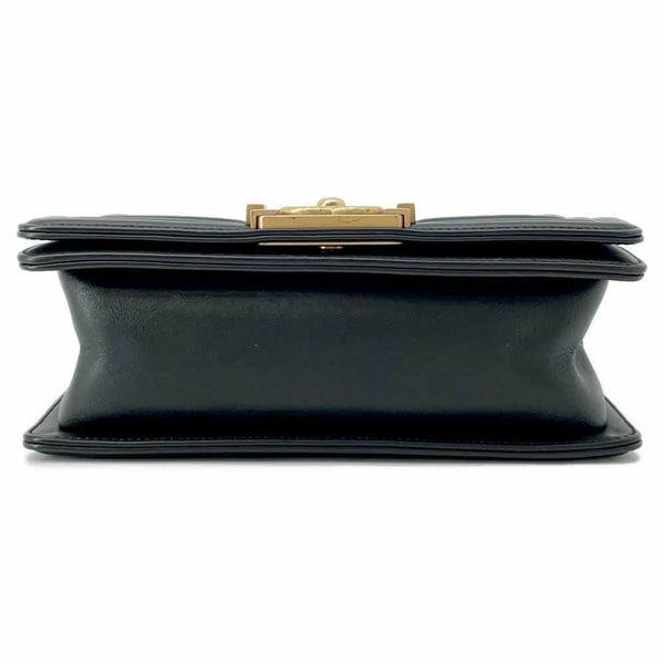 シャネル チェーンショルダーバッグ ボーイシャネル スモール マトラッセ ココマーク A67085 BOY CHANEL バッグ 黒