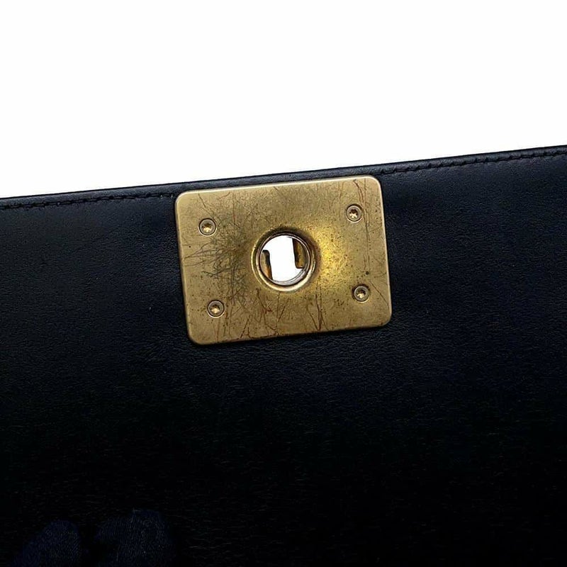 シャネル チェーンショルダーバッグ ボーイシャネル スモール マトラッセ ココマーク A67085 BOY CHANEL バッグ 黒