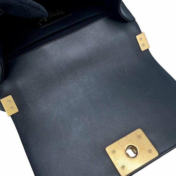 シャネル チェーンショルダーバッグ ボーイシャネル スモール マトラッセ ココマーク A67085 BOY CHANEL バッグ 黒